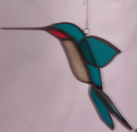 3D Hummingbird Ornament - Emerald