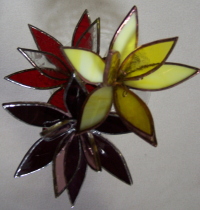 Plant Pick - 3D Flower - Red