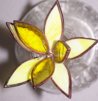 Plant Pick - 3D Flower - Yellow