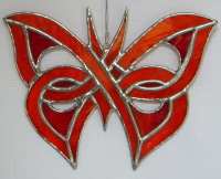 Suncatcher - Celtic Butterfly - Orange