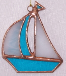Ornament - Sailboat - Aqua