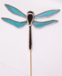 Plant Pick - Dragonfly - Aqua