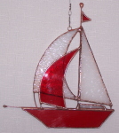 Suncatcher - Sailboat - Red