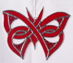 Suncatcher - Celtic Butterfly - Red