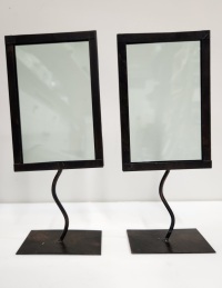 Display - Wrought Iron Frame - Solid Base