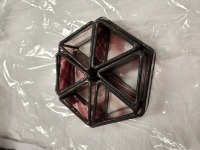 Stained Glass Napkin Holders - Burgundy
