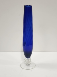 Vase - Blue Glass Bud Vaes