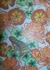 Frogs and Chrysanthemums