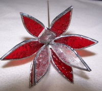 Plant Pick - 3D Flower - Red