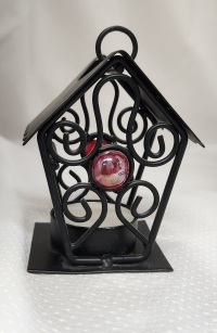 Tea Lite burner - Wrought Iron Chalet