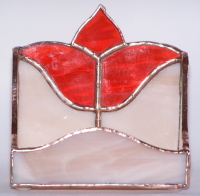 Business Card Holder, Stylized Flower