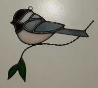 Ornament - Chickadee on a branch