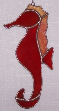 Suncatcher - Seahorse - Red Tones