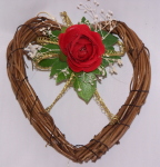 Mini Rose Heart Wreath