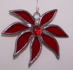 Ornament - Poinsettia - Red