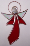 Ornament - Stylized Angel - Red