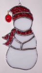 Ornament - Snowman - 6" Red Trim