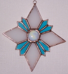 Ornament - Geometric Star -  Aqua