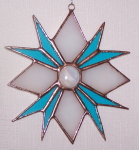 Ornament - Star with triangles - Aqua