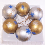 Christmas Ornaments, Hand painted on Mache balls