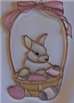 Easter - Bunny in Basket Suncatcher