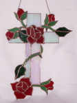 Easter - Rose Cross Suncatcher