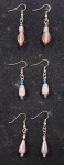 Earrings - Beaded Drop - Mauve