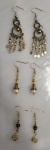 Earrings - Beaded Drop - Gold Tones