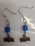 Earrings - Word Charm - Hope