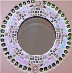 Mosaic Mirror - Jeweled Green Geometric