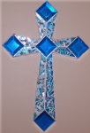 Mosaic Cross - Beveled Turquoise