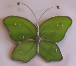 Plant Pick - Butterfly - Green - Overlay Swirls