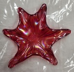 Fused Glass - Candy Dish - Red Star