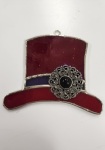 Ornament - Stained Glass - Red Hat