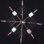 Beaded Snowflake - Pink