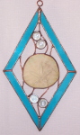 Suncatcher - Sand Dollar Diamond - Aqua