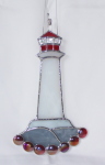 Suncatcher - Lighthouse - Red Cabochons